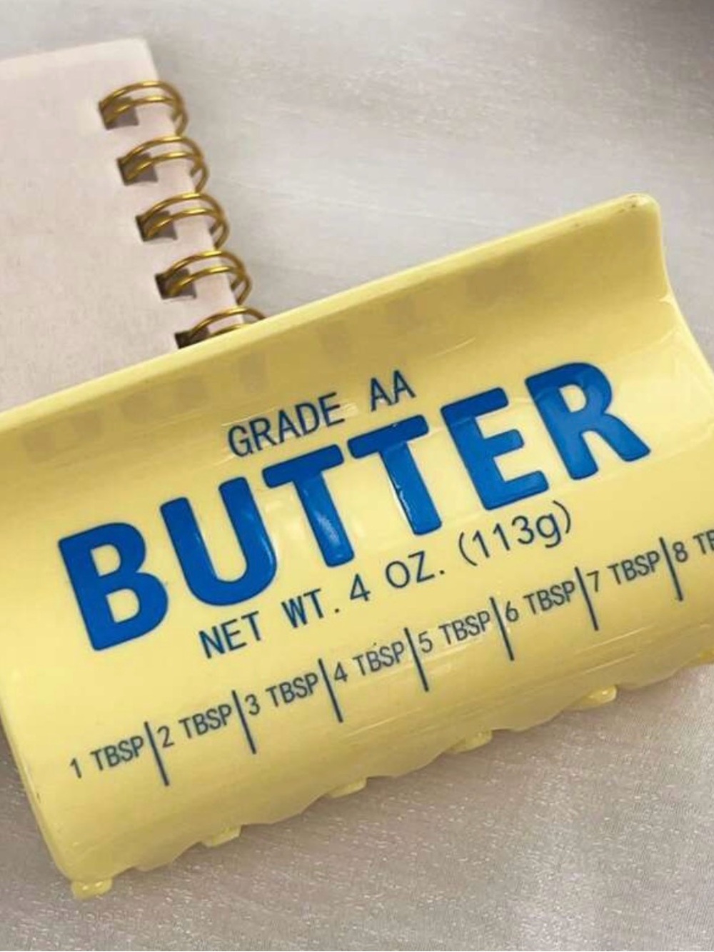 Butter Yellow and Blue Hair Clip